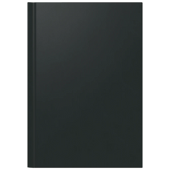 Buchkalender Mod. Ultraplan | 19×27,5 cm, Kunststoff, schwarz