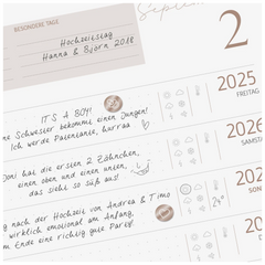 10-Jahres-Kalender Premium 2025-2034 „10 Years of Moments“ | A4, Kunstleder