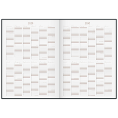 10-Jahres-Kalender Premium 2025-2034 „10 Years of Moments“ | A4, Kunstleder