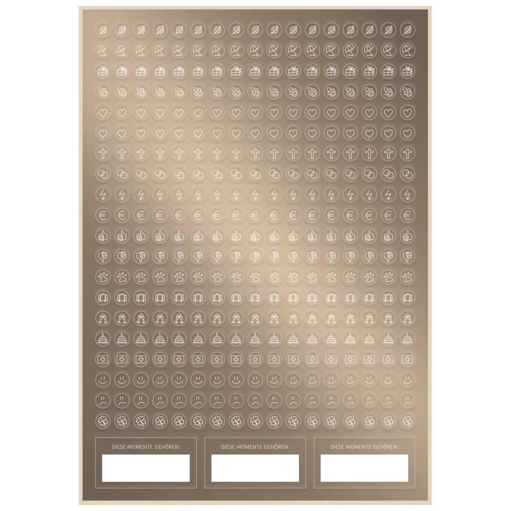 10-Jahres-Kalender Premium 2025-2034 „10 Years of Moments“ | A4, Kunstleder