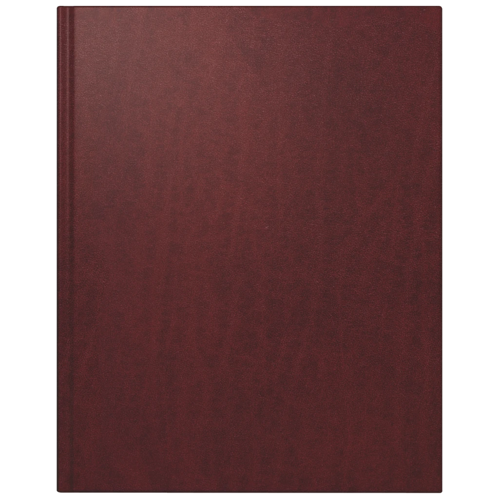 Buchkalender Premium Mod. Managerkalender TM 2027 | 205×260 mm, Leder, weinrot