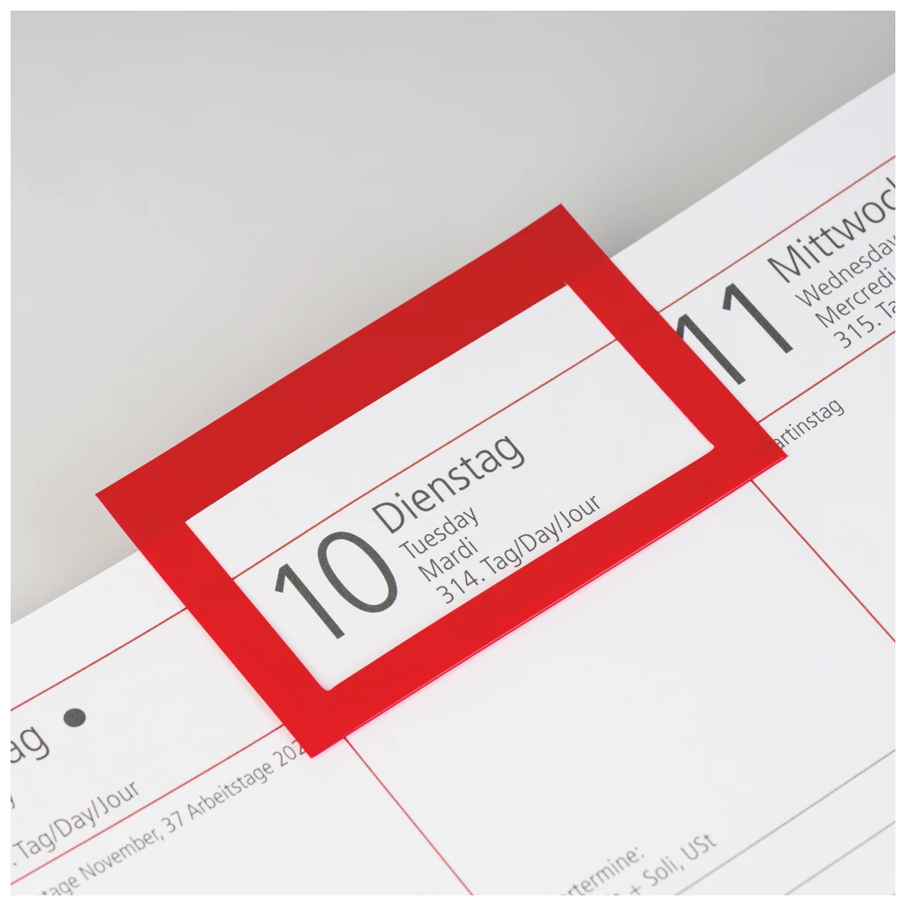 Buchkalender Premium Mod. Managerkalender TM 2027 | 20,5×26 cm, Kunstleder, rotbraun