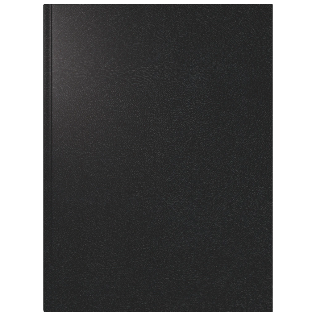 Buchkalender Mod. Mentor 2027 | A5, Kunststoff, schwarz