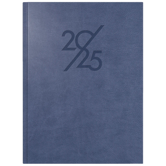 Buchkalender Mod. Mentor '25 | A5, Kunstleder, blau