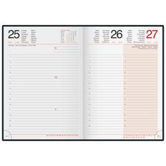 Buchkalender Mod. Mentor 2026 | A5, Kunstleder, lavendel