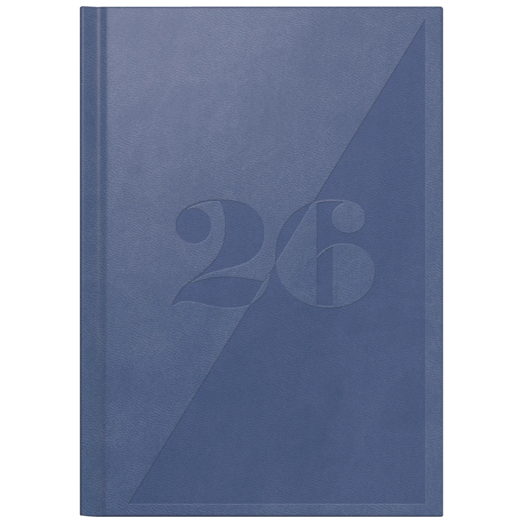 Buchkalender Mod. Mentor 2026 | A5, Kunstleder, lavendel