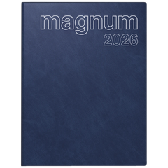 Buchkalender Mod. magnum 2026 | 183×240 mm, Kunststoff, dunkelblau