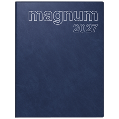 Buchkalender Mod. magnum 2027 | 183×240 mm, Kunststoff, dunkelblau
