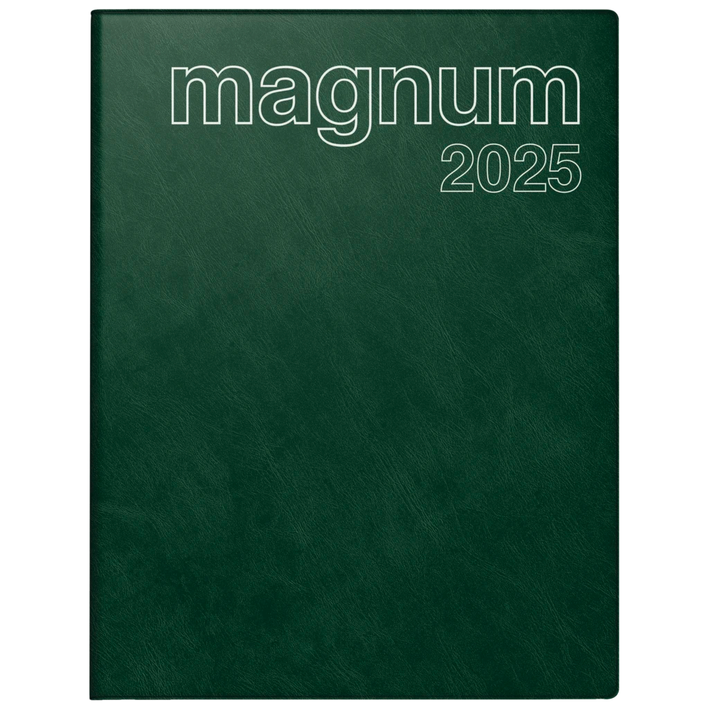 Buchkalender Mod. magnum '25 | 183×240 mm, Kunststoff, dunkelgrün