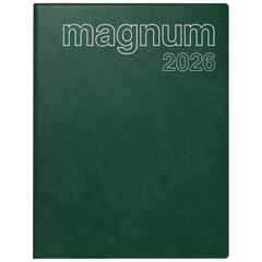 Buchkalender Mod. magnum 2026 | 183×240 mm, Kunststoff, dunkelgrün