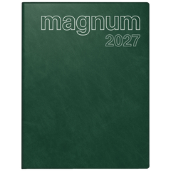 Buchkalender Mod. magnum 2027 | 183×240 mm, Kunststoff, dunkelgrün
