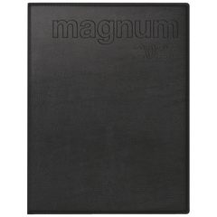 Buchkalender Mod. magnum 2027 | 183×240 mm, Kunstleder, schwarz