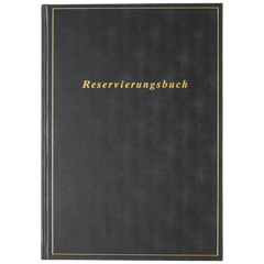 Reservierungsbuch 2026 | A4, Kunststoff, schwarz