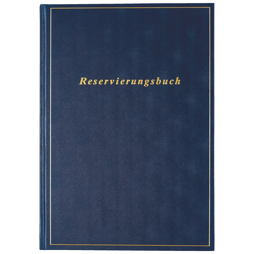 Reservierungsbuch 2026 | A4, Kunststoff, dunkelblau