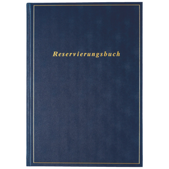 Reservierungsbuch 2026 | A4, Kunststoff, dunkelblau