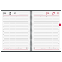 Buchkalender Mod. Conform 2026 | A4, Kunststoff, schwarz