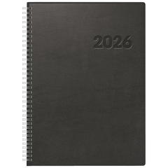 Buchkalender Mod. Conform 2026 | A4, Kunststoff, schwarz