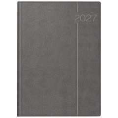 Buchkalender Mod. Conform 2027 | A4, Kunstleder, grau