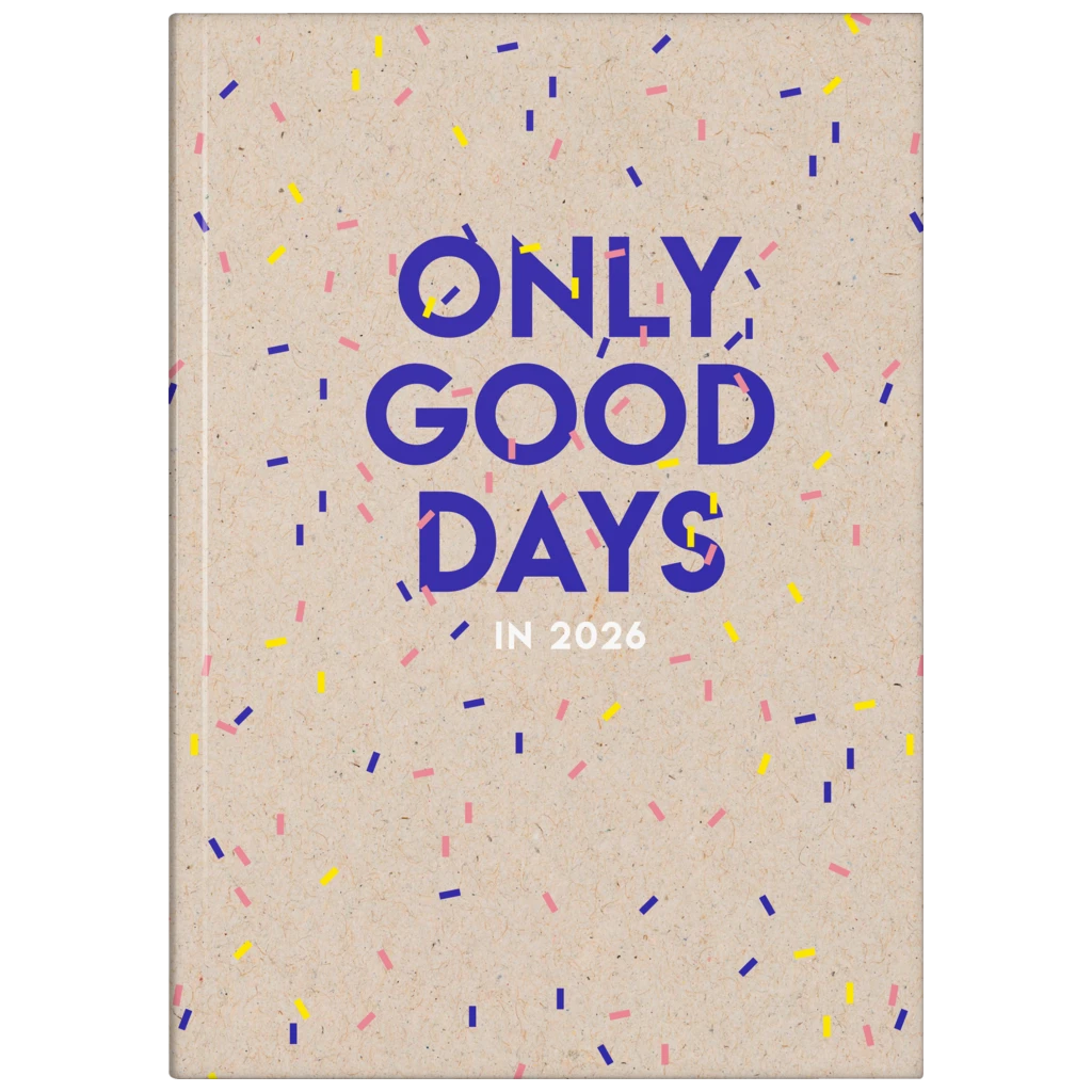 Buchkalender Premium Young Line 2026 „Confetti“ | A5, Papier
