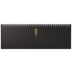 Querterminbuch Mod. ac-Wochenquerterminer 2026 | 307×105 mm, Kunststoff, schwarz