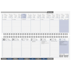 Querterminbuch Mod. ac-Wochenquerterminer 2026 | 307×105 mm, Karton, weiß