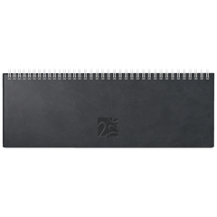 Querterminbuch Mod. ac-Wochenquerterminer 2026 | 307×105 mm, Kunstleder, schwarz