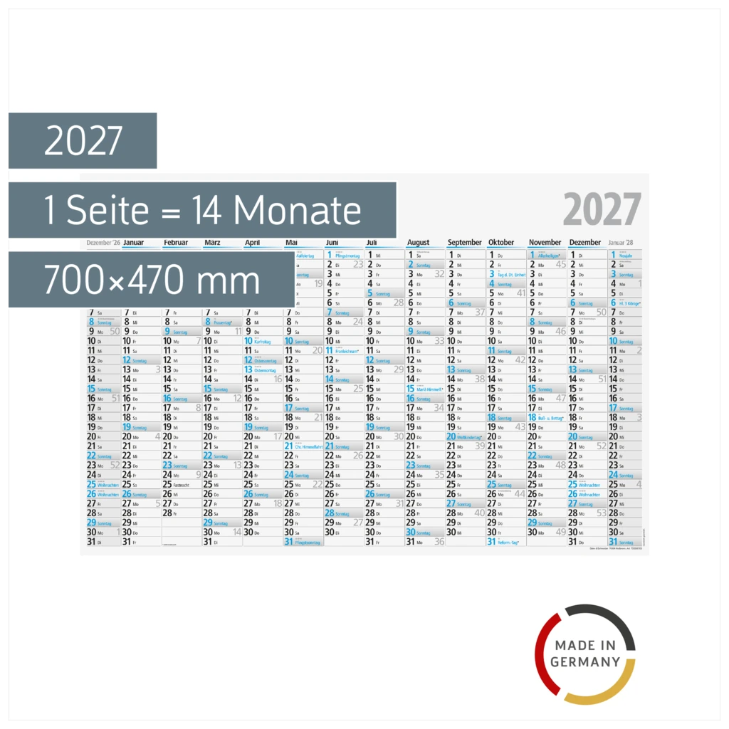 Plakatkalender 2027 | 700×470 mm