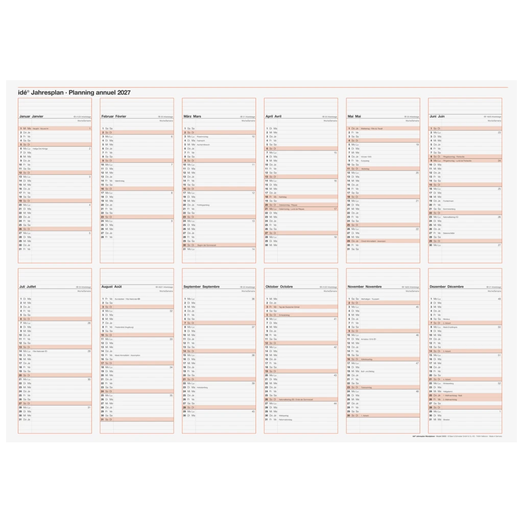 Plakatkalender 2027 | 860×610 mm