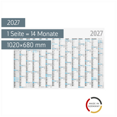 Plakatkalender 2027 | 1020×680 mm