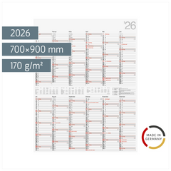 Plakatkalender Mod. Vertikal 2026 | 700×900 mm
