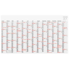 Plakatkalender Mod. young design XL 2027 | 1390×790 mm