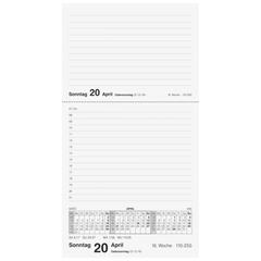 Vormerkbuch Mod. Merker 2026 | 108×201 mm, Kunststoff, schwarz