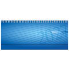 Querterminbuch Mod. septant 2027 | 305×105 mm, Kunststoff, blau