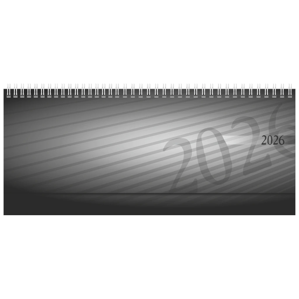 Querterminbuch Mod. septant 2026 | 305×105 mm, Kunststoff, anthrazit