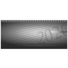 Querterminbuch Mod. septant 2026 | 305×105 mm, Kunststoff, anthrazit