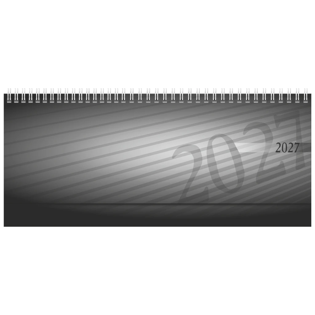 Querterminbuch Mod. septant 2027 | 305×105 mm, Kunststoff, anthrazit
