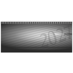 Querterminbuch Mod. septant 2027 | 305×105 mm, Kunststoff, anthrazit