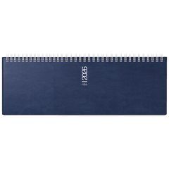 Querterminbuch Mod. septant 2026 | 305×105 mm, Kunststoff, dunkelblau