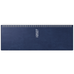 Querterminbuch Mod. septant 2027 | 305×105 mm, Kunststoff, dunkelblau
