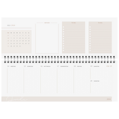 Querterminbuch Premium Young Line 2026 „Shadows“ | 297×105 mm, Papier