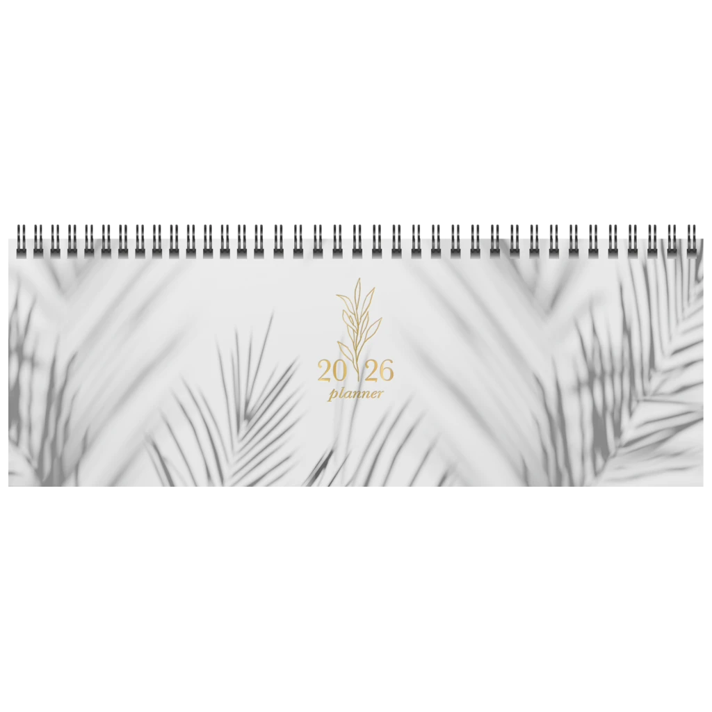 Querterminbuch Premium Young Line 2026 „Shadows“ | 297×105 mm, Papier