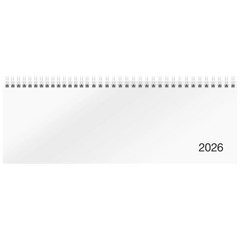 Querterminbuch Mod. Sequenz 2026 | 297×105 mm, Karton, weiß