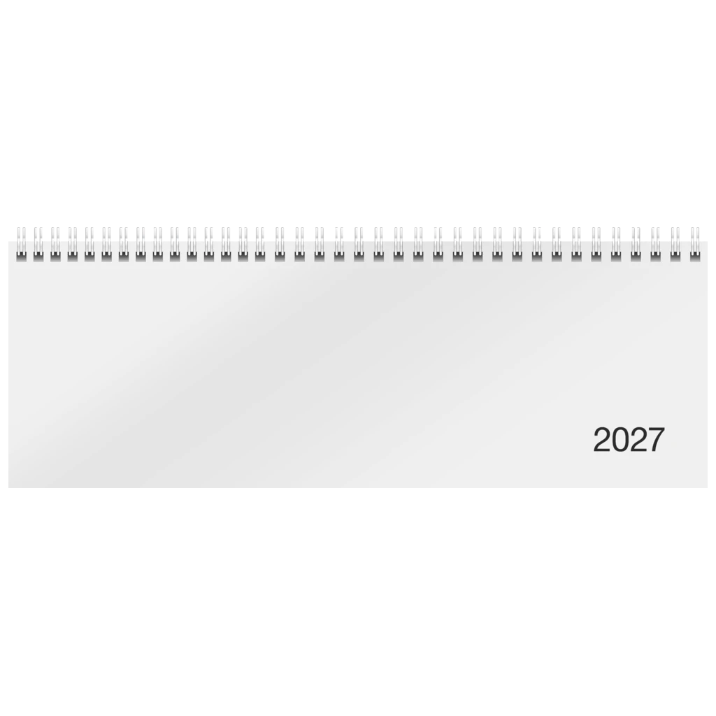 Querterminbuch Mod. Sequenz 2027 | 297×105 mm, Karton, weiß