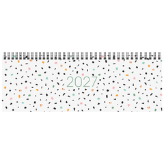 Querterminbuch Mod. Sequenz 2027 „Confetti“ | 29,7×10,5 cm, Karton