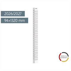 2-Jahres-Ersatzkalendarium 2026/2027 | 94×1320 mm