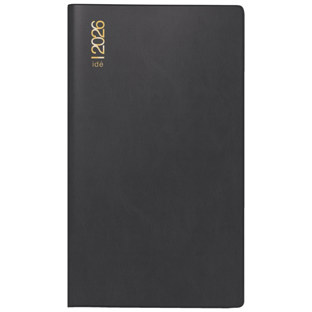 Taschenkalender Mod. TM 11 2026 | A6, Kunststoff, schwarz