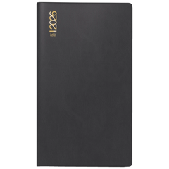 Taschenkalender Mod. TM 11 2026 | A6, Kunststoff, schwarz