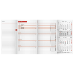 Monats-Ersatzkalendarium Mod. TM 12 2026 | 87×153 mm, Karton, weiß