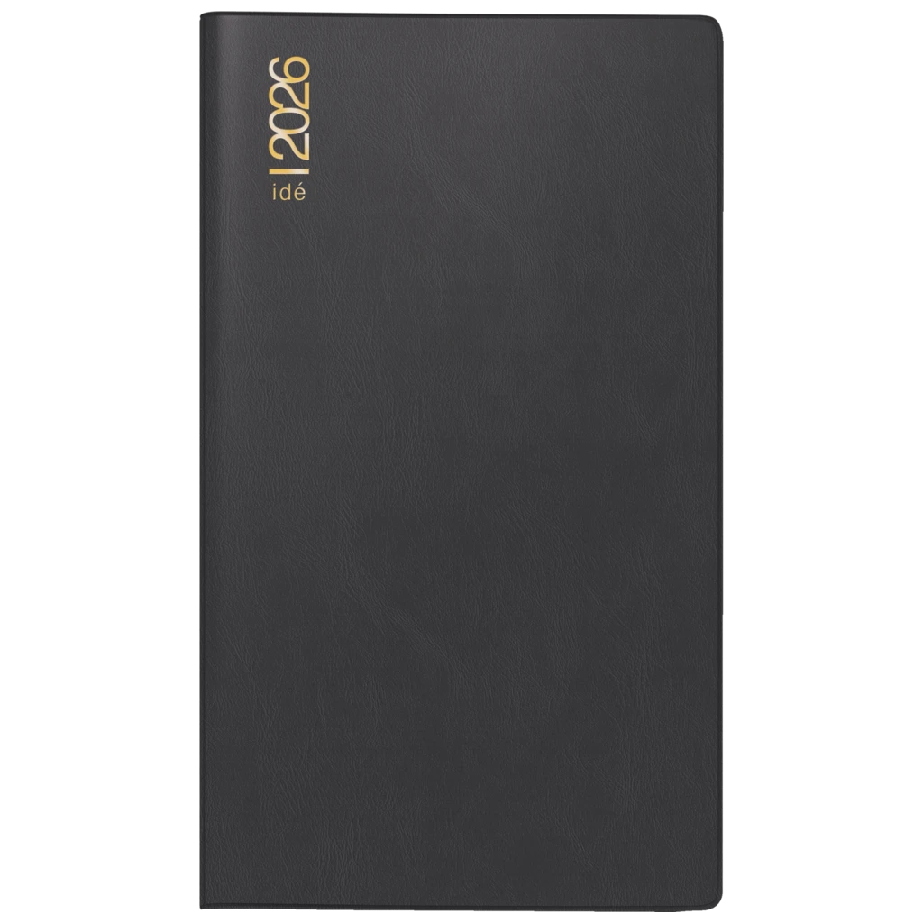 Taschenkalender Mod. TM 12 '26 | A6, Kunststoff, schwarz