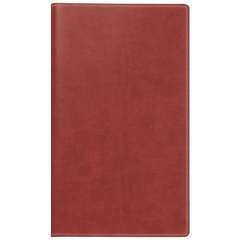 Taschenkalender Mod. Miniplaner d 15 2026 | A6, Kunstleder, rotbraun